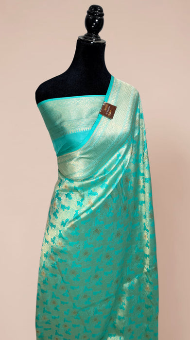 Pure Katan Banarasi Handloom Saree - Meenakari Work