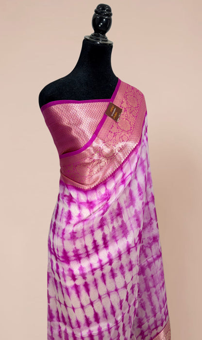 Pure Kora Organza Banarasi Handloom Saree