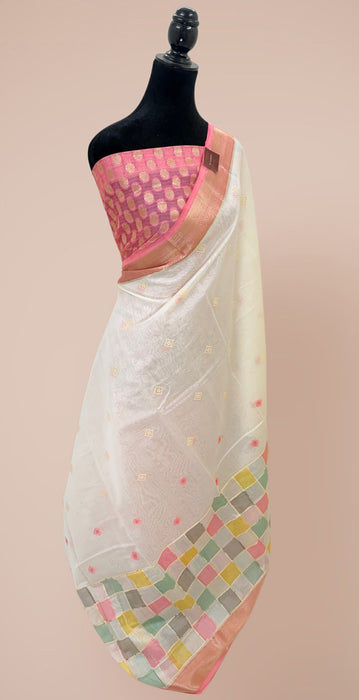 Pure Cotton Banarasi Handloom Saree