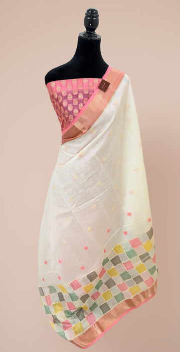 Pure Cotton Banarasi Handloom Saree