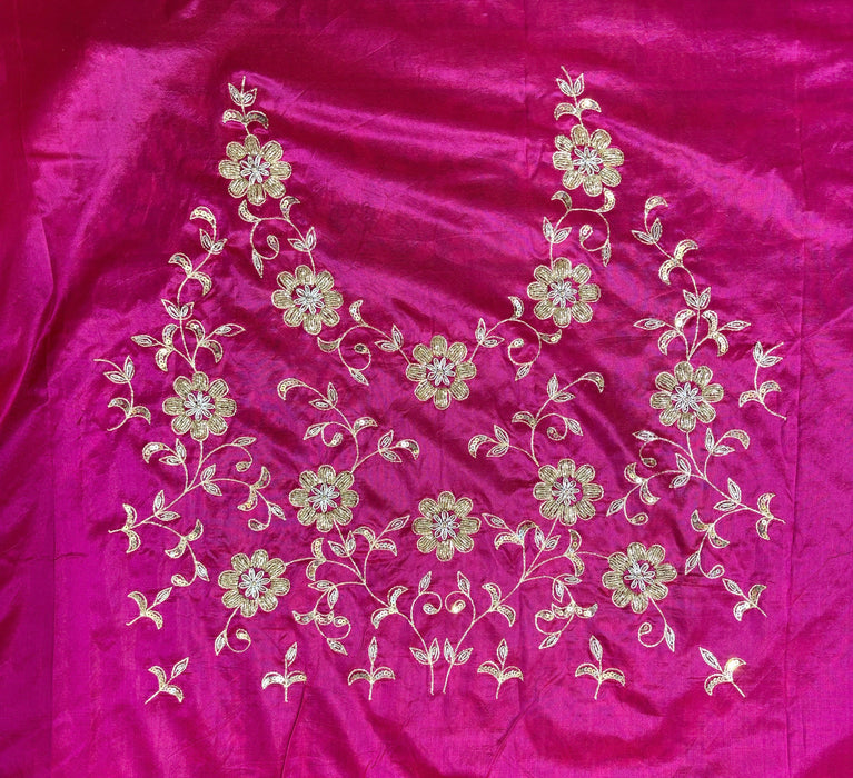 Pink Pure Katan Banarasi Handloom Saree - All over Zardozi