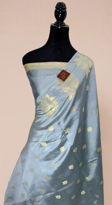 Pure Raw Mango Banarasi Handloom Saree - Designer Buta