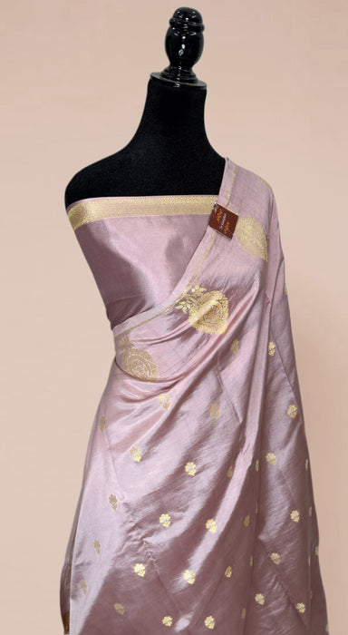 Pure Raw Mango Banarasi Handloom Saree - Designer Buta