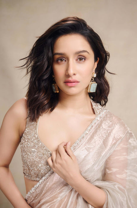 Shraddha Kapoor Pure Banarasi Tissue Handloom Saree - Designer Border