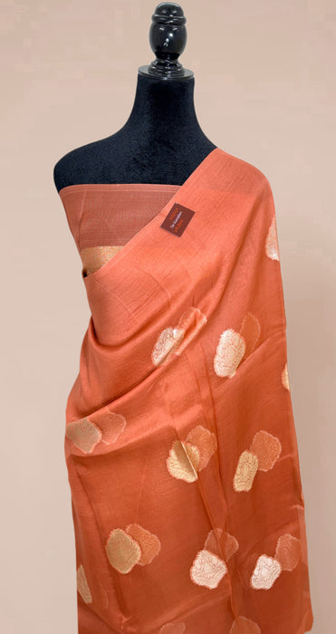 Pure Kora Organza Banarasi Handloom Saree