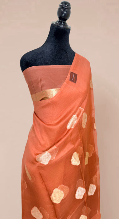 Pure Kora Organza Banarasi Handloom Saree