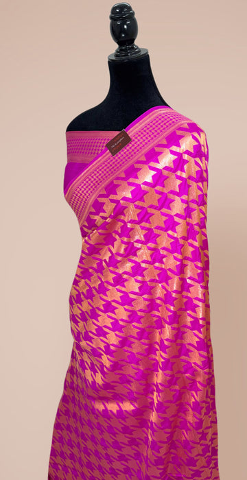 Rani Pure Moonga Banarasi Handloom Saree - Designer Saree