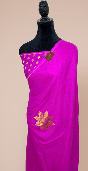 Pure Moonga Banarasi Handloom Saree - Designer Saree