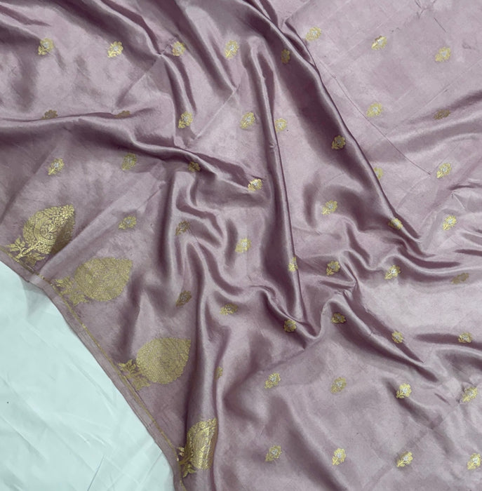 Pure Raw Mango Banarasi Handloom Saree - Designer Buta