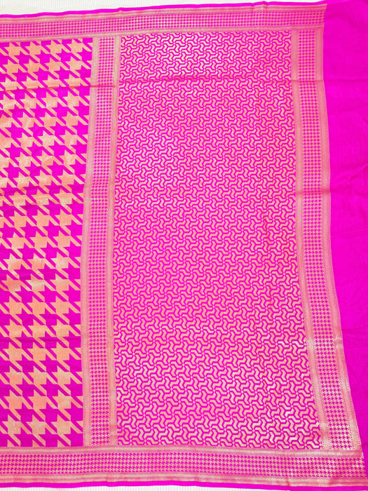 Rani Pure Moonga Banarasi Handloom Saree - Designer Saree