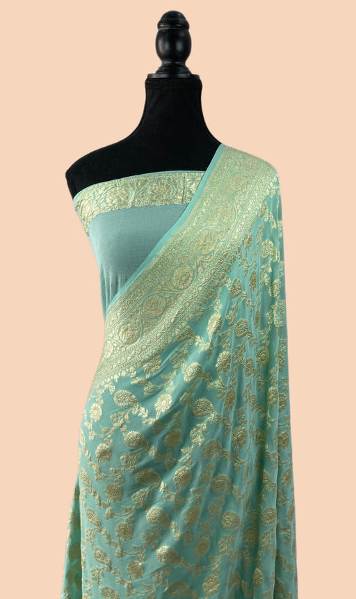Buy Glacier Georgette saree