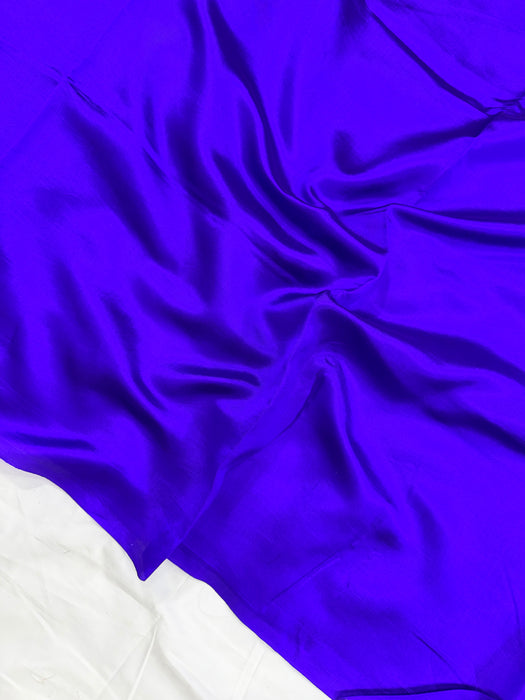 Blue Pure Raw Mango Banarasi Handloom Saree
