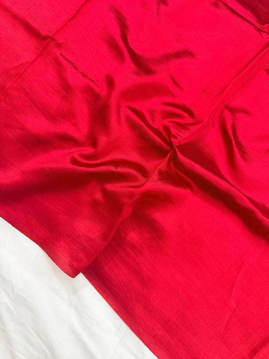 Red Pure Raw Mango Banarasi Handloom Saree