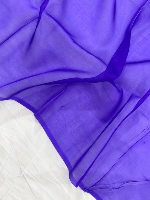 Royal Blue Pure Kora Banarasi Handloom Saree