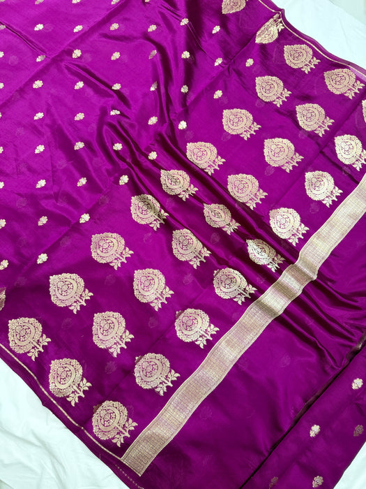 Pure Raw Mango Banarasi Handloom Saree