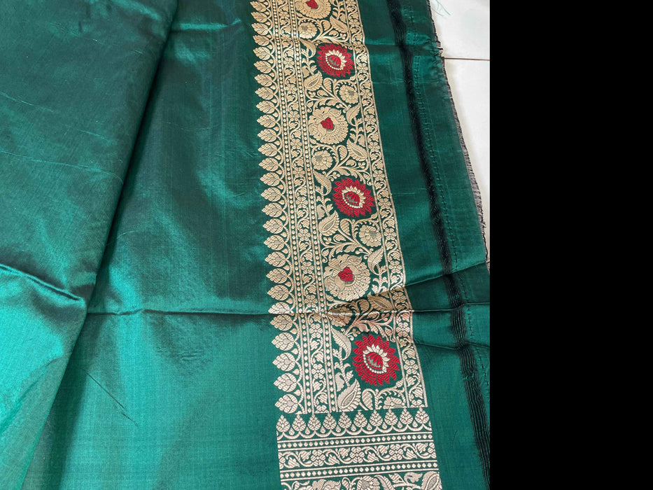 Pure Katan Silk Banarasi Handloom Saree - Meenakari Jaal work