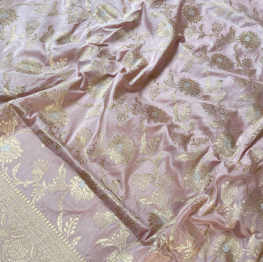 Buy Pastel Banarasi bridal saree