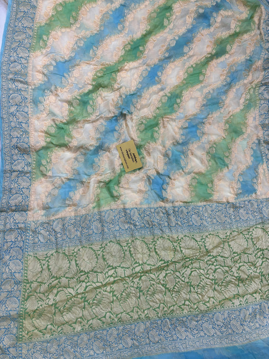 Rangkat Pure Khaddi Chiffon Banarasi Saree