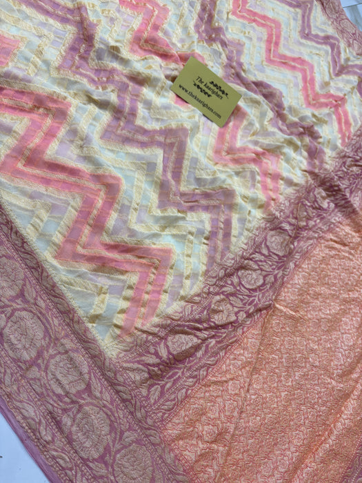 Rangkat Pure Khaddi Chiffon Banarasi Saree