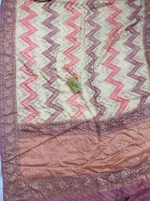 Rangkat Pure Khaddi Chiffon Banarasi Saree