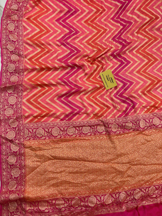 Rangkat Pure Khaddi Chiffon Banarasi Saree