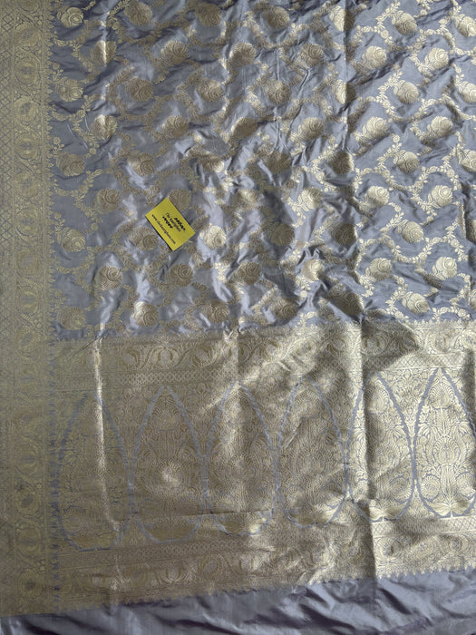 Pure Katan Banarasi Handloom Saree - Sona Jaal Work