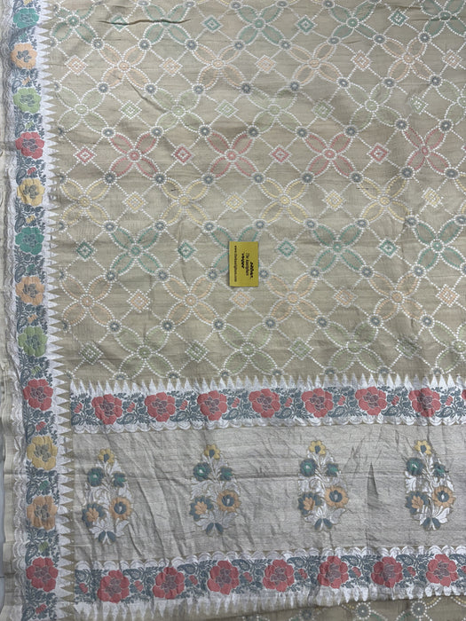Tussar Georgette Banarasi Handloom Saree - Paithani