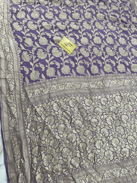 Pure Georgette Banarasi Saree - Water zari