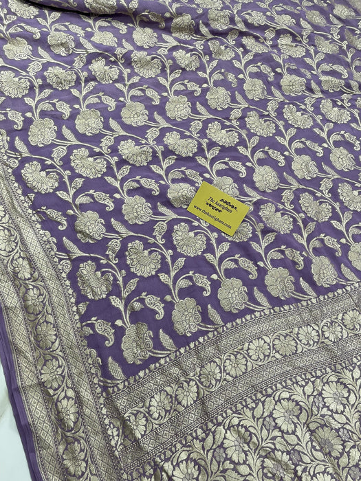Pure Georgette Banarasi Saree - Water zari
