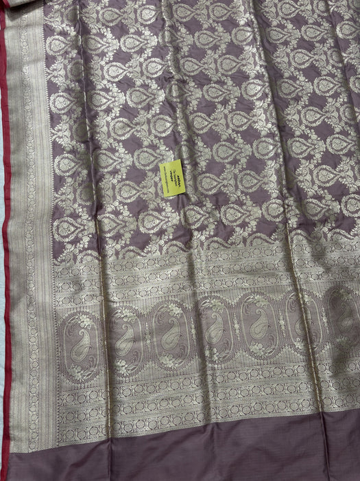 Pure Katan Banarasi Handloom Saree - Sona Jaal Work