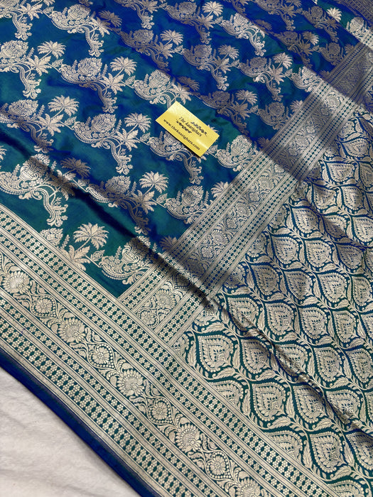 Pure Katan Banarasi Handloom Saree - Sona Jaal Work