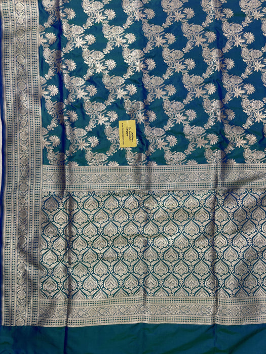 Pure Katan Banarasi Handloom Saree - Sona Jaal Work