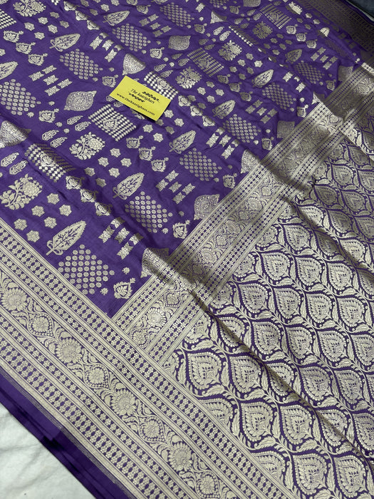 Pure Katan Banarasi Handloom Saree - Sona Work
