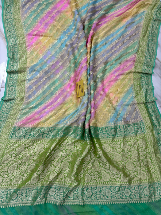 Rangkat Khaddi Georgette Banarasi Handloom Saree