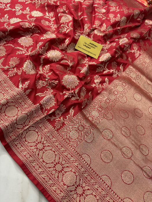 Buy red Banarasi Saree online in US