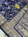 Buy Blue  Banarasi Katan Saree online in US