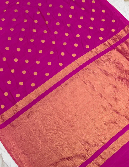 Rani Pure Moonga Banarasi Handloom Saree - Designer Saree
