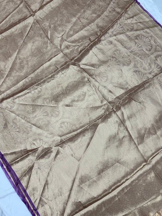 Pure Banarasi Tissue Handloom Saree - Designer Brocade