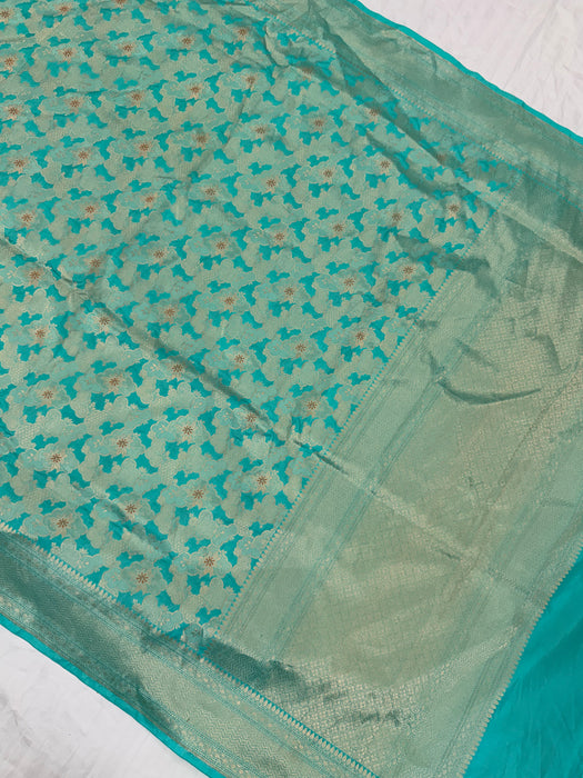 Pure Katan Banarasi Handloom Saree - Meenakari Work