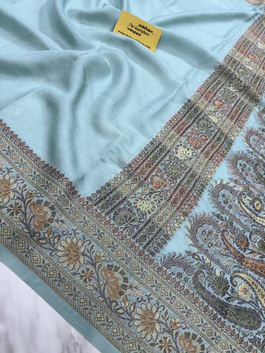 Glacier Pure Butter Crepe Banarasi Saree