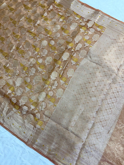 Pure Tissue Chiniya Banarasi Handloom Saree