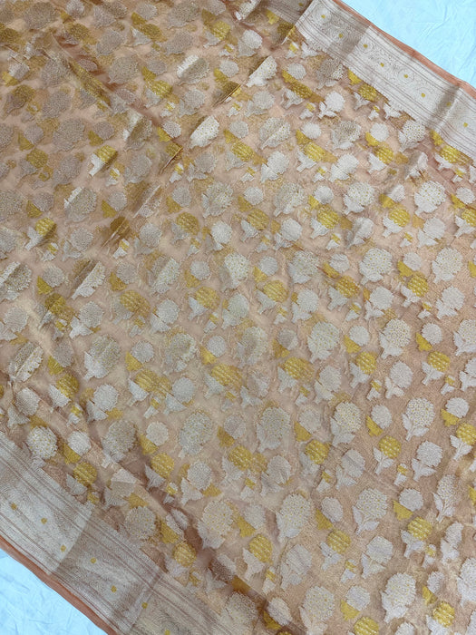Pure Tissue Chiniya Banarasi Handloom Saree