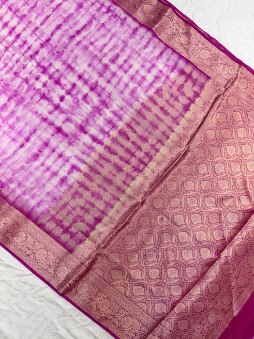 Pure Kora Organza Banarasi Handloom Saree