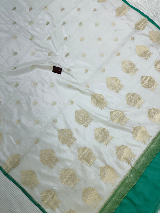 Pure Raw Mango Banarasi Handloom Saree - Designer
