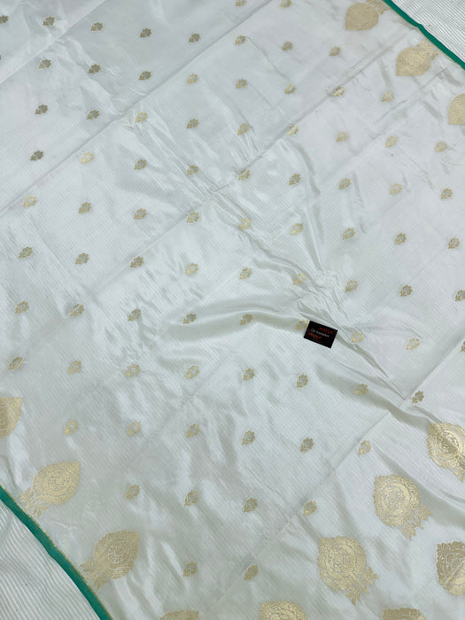 Pure Raw Mango Banarasi Handloom Saree - Designer