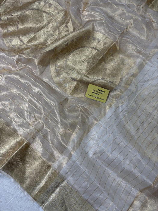 Pure Banarasi Tissue Handloom Saree - Reshmi Zari