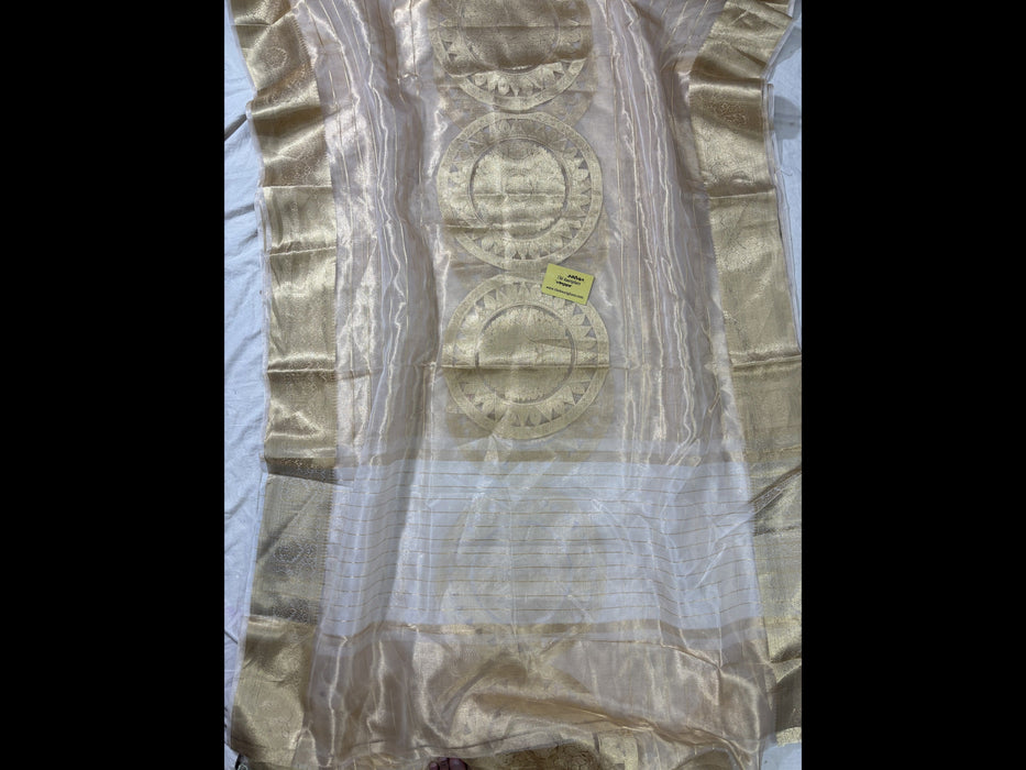 Pure Banarasi Tissue Handloom Saree - Reshmi Zari
