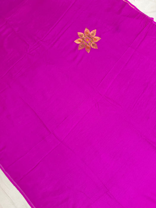 Pure Moonga Banarasi Handloom Saree - Designer Saree