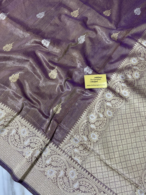 Buy Tissue Katan Banarasi Silk Saree