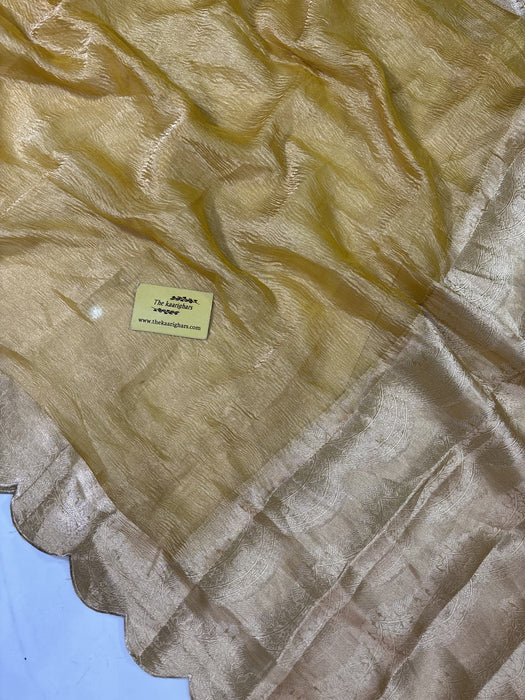 Pure Banarasi Tissue Handloom Saree - Reshmi Zari